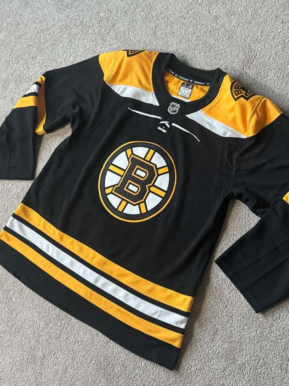 Boston Bruins Fanatics Premium Home Breakaway Jersey - Size 54